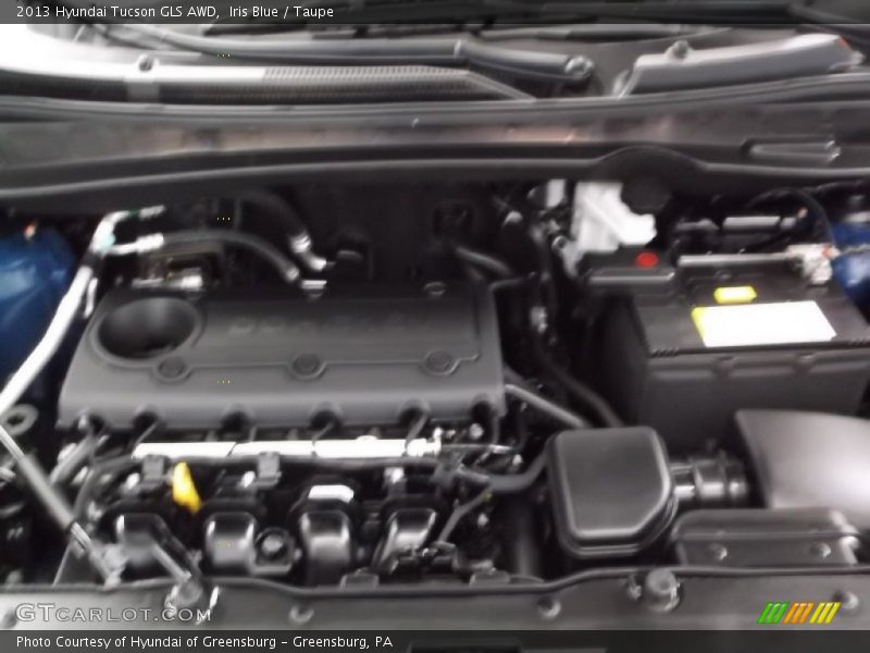 Iris Blue / Taupe 2013 Hyundai Tucson GLS AWD