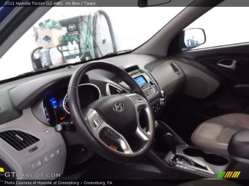 Iris Blue / Taupe 2013 Hyundai Tucson GLS AWD
