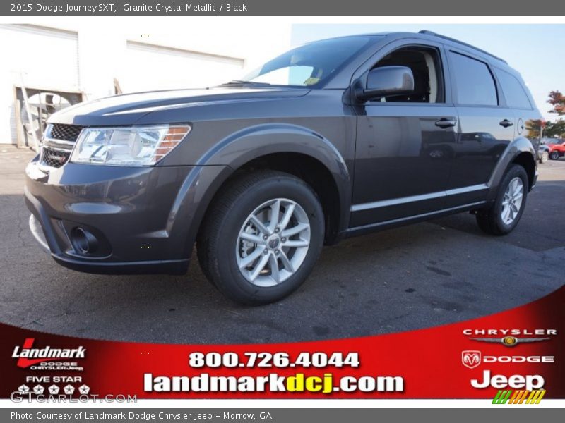 Granite Crystal Metallic / Black 2015 Dodge Journey SXT