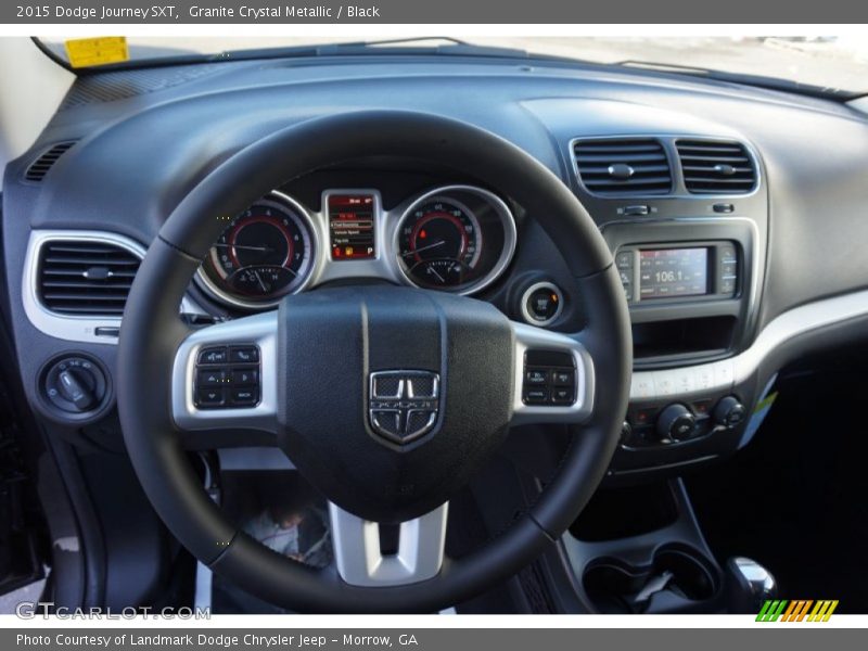 Granite Crystal Metallic / Black 2015 Dodge Journey SXT