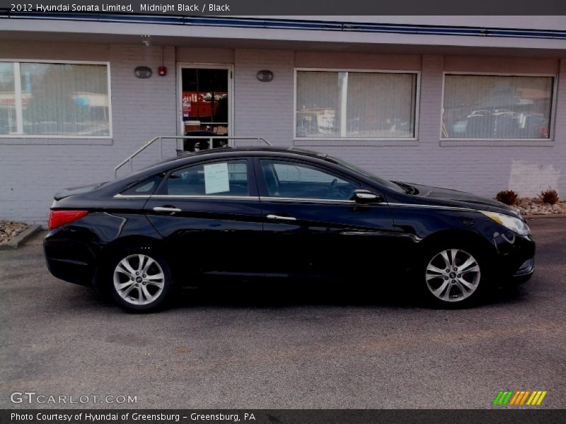 Midnight Black / Black 2012 Hyundai Sonata Limited