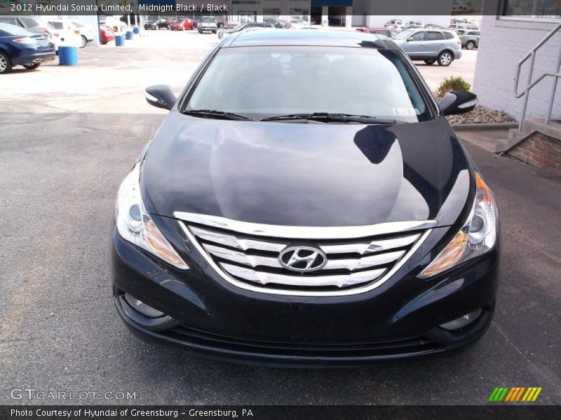 Midnight Black / Black 2012 Hyundai Sonata Limited