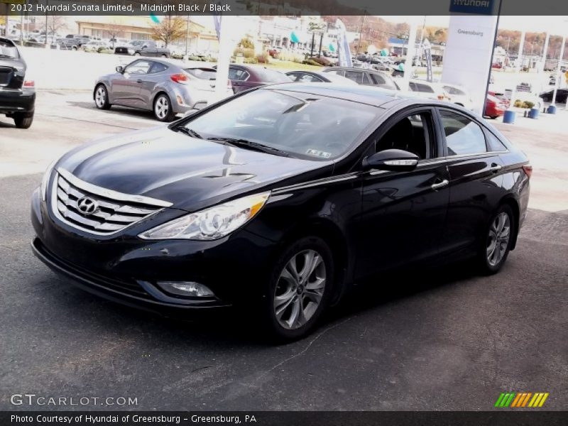 Midnight Black / Black 2012 Hyundai Sonata Limited