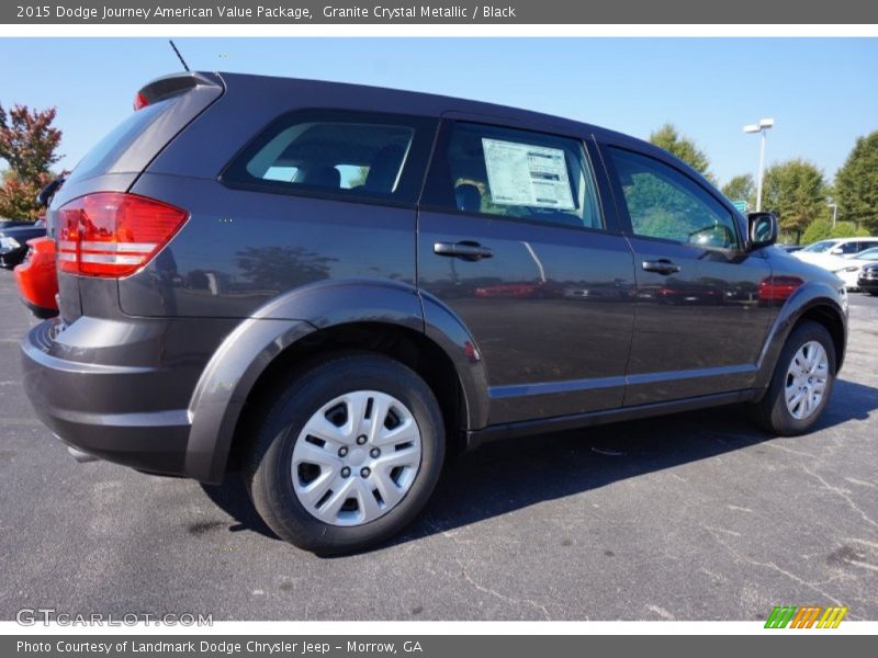 Granite Crystal Metallic / Black 2015 Dodge Journey American Value Package