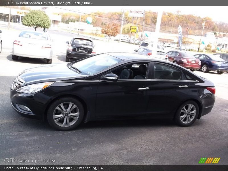 Midnight Black / Black 2012 Hyundai Sonata Limited