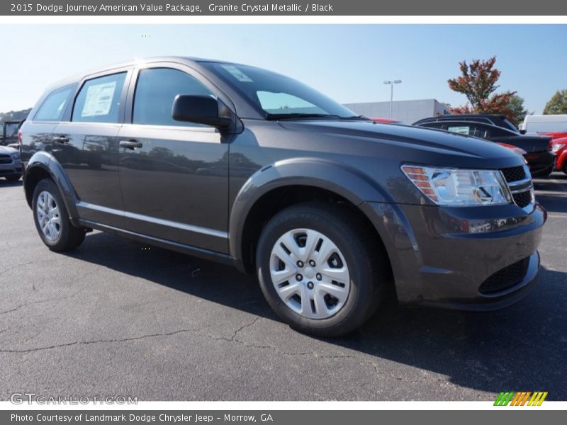 Granite Crystal Metallic / Black 2015 Dodge Journey American Value Package