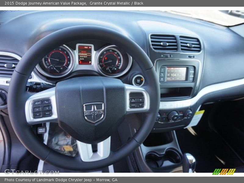 Granite Crystal Metallic / Black 2015 Dodge Journey American Value Package