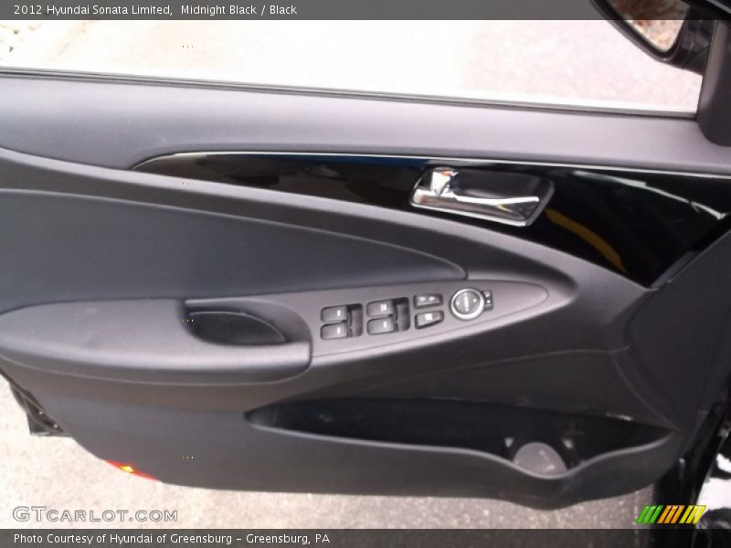 Midnight Black / Black 2012 Hyundai Sonata Limited