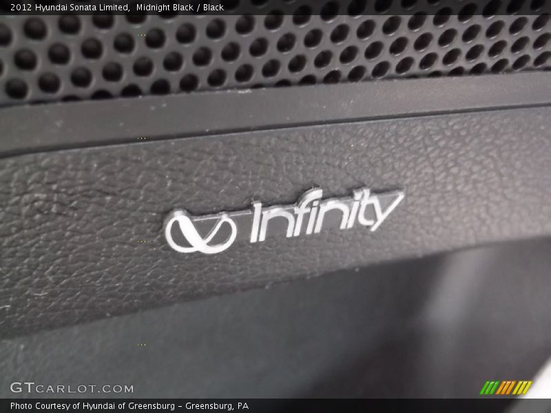 Midnight Black / Black 2012 Hyundai Sonata Limited