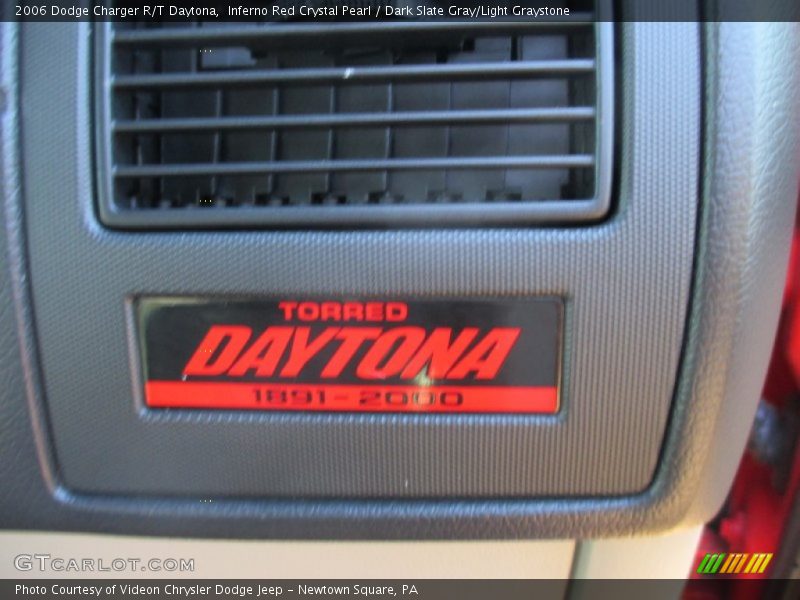 Inferno Red Crystal Pearl / Dark Slate Gray/Light Graystone 2006 Dodge Charger R/T Daytona