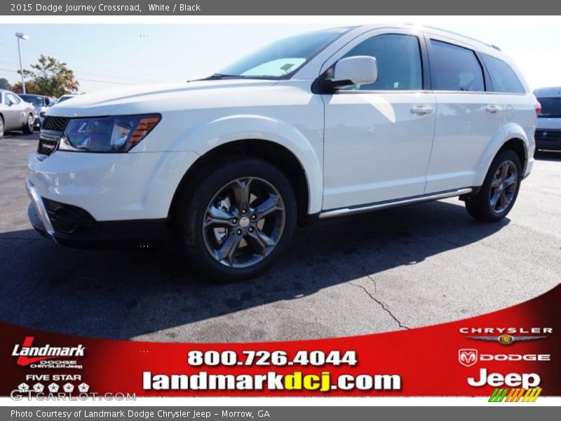 White / Black 2015 Dodge Journey Crossroad