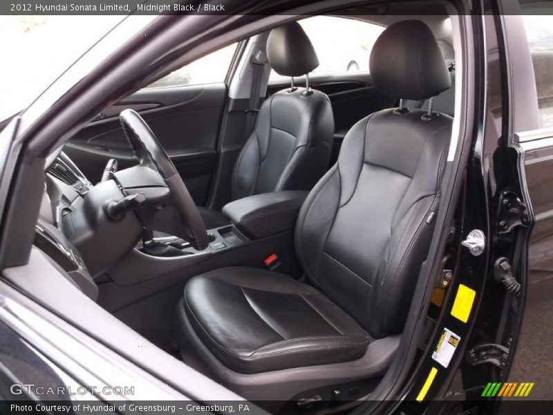 Midnight Black / Black 2012 Hyundai Sonata Limited