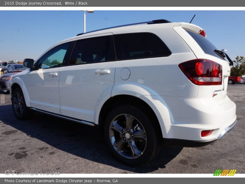 White / Black 2015 Dodge Journey Crossroad
