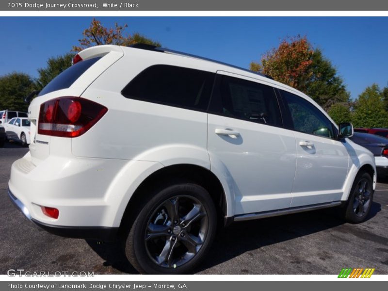White / Black 2015 Dodge Journey Crossroad