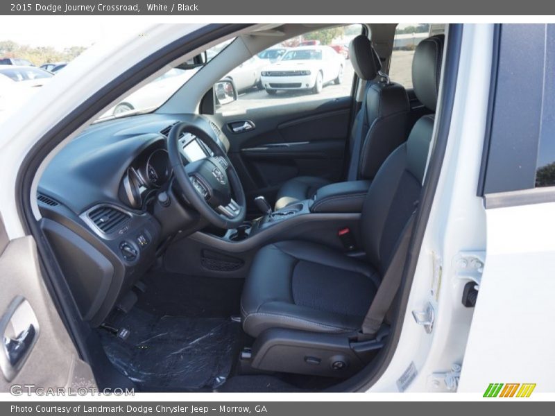 White / Black 2015 Dodge Journey Crossroad