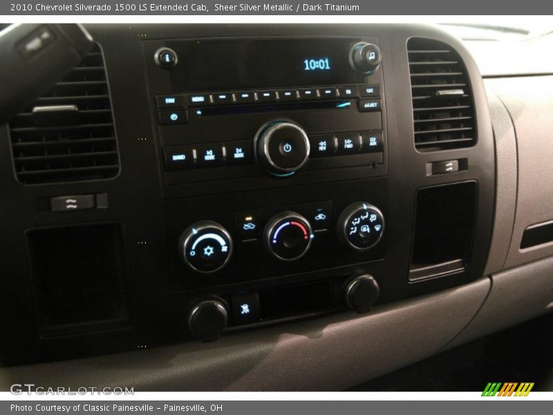 Sheer Silver Metallic / Dark Titanium 2010 Chevrolet Silverado 1500 LS Extended Cab