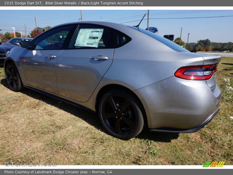 Billet Silver Metallic / Black/Light Tungsten Accent Stitching 2015 Dodge Dart SXT