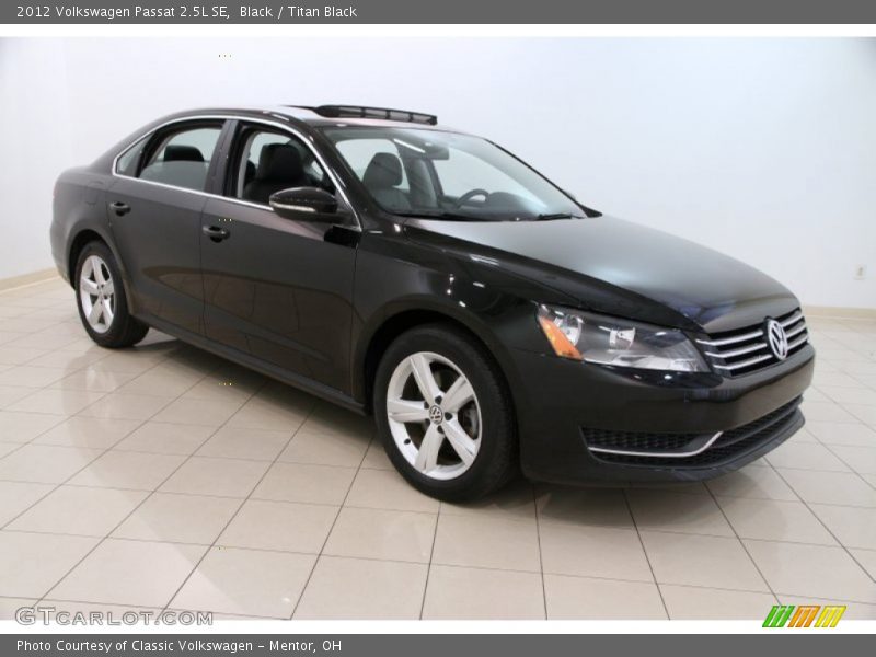 Black / Titan Black 2012 Volkswagen Passat 2.5L SE