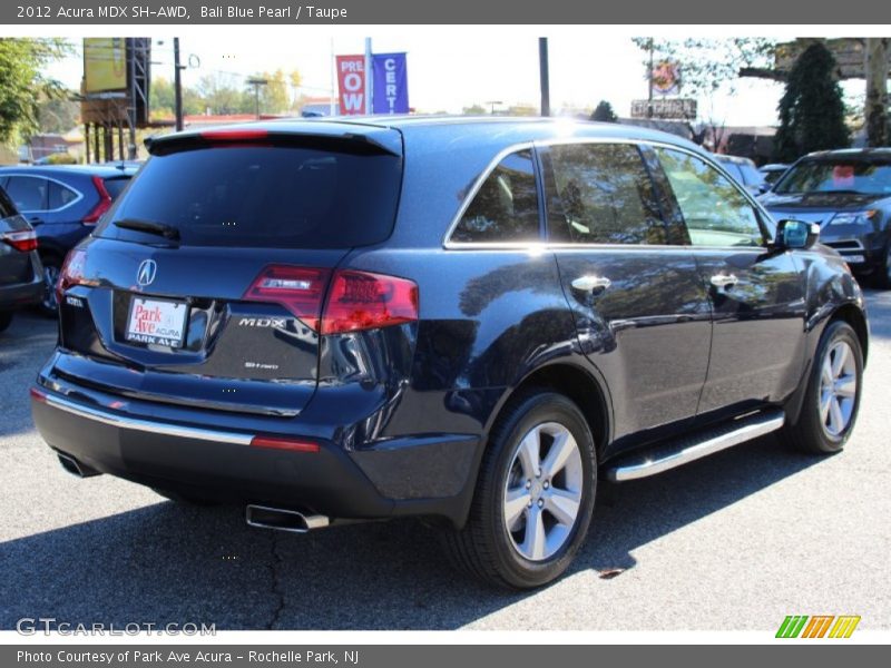 Bali Blue Pearl / Taupe 2012 Acura MDX SH-AWD