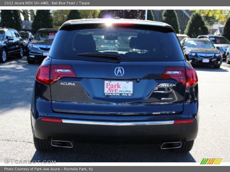 Bali Blue Pearl / Taupe 2012 Acura MDX SH-AWD