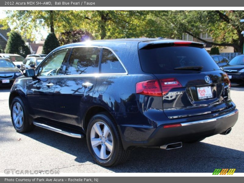 Bali Blue Pearl / Taupe 2012 Acura MDX SH-AWD