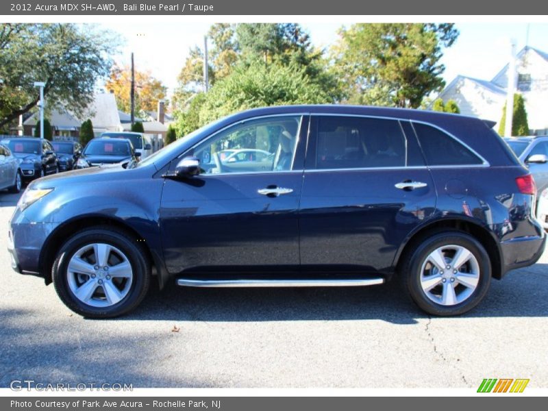 Bali Blue Pearl / Taupe 2012 Acura MDX SH-AWD