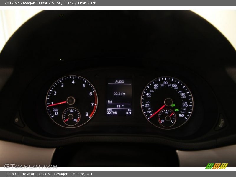 Black / Titan Black 2012 Volkswagen Passat 2.5L SE