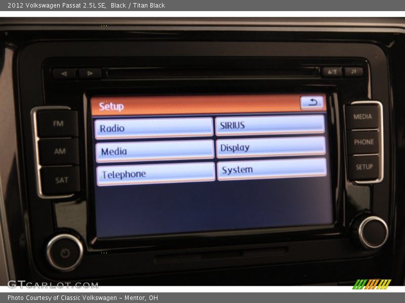 Black / Titan Black 2012 Volkswagen Passat 2.5L SE