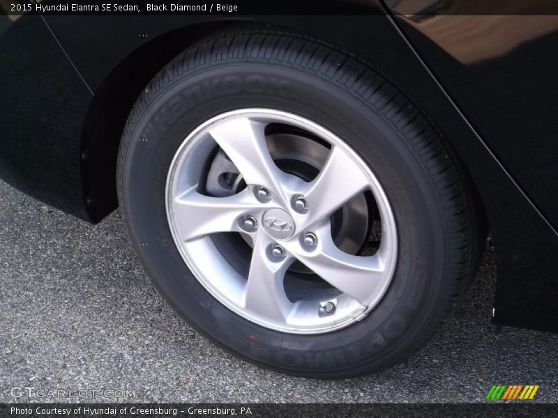 Black Diamond / Beige 2015 Hyundai Elantra SE Sedan