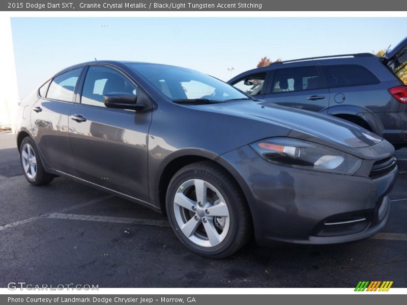 Granite Crystal Metallic / Black/Light Tungsten Accent Stitching 2015 Dodge Dart SXT