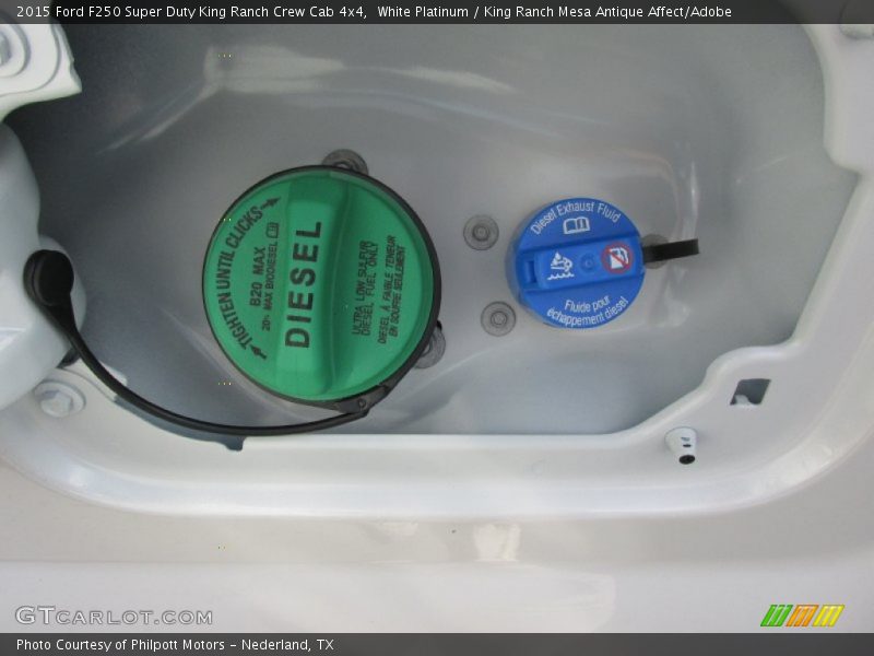 White Platinum / King Ranch Mesa Antique Affect/Adobe 2015 Ford F250 Super Duty King Ranch Crew Cab 4x4