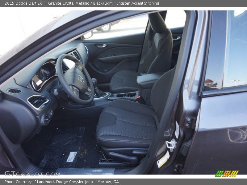 Granite Crystal Metallic / Black/Light Tungsten Accent Stitching 2015 Dodge Dart SXT