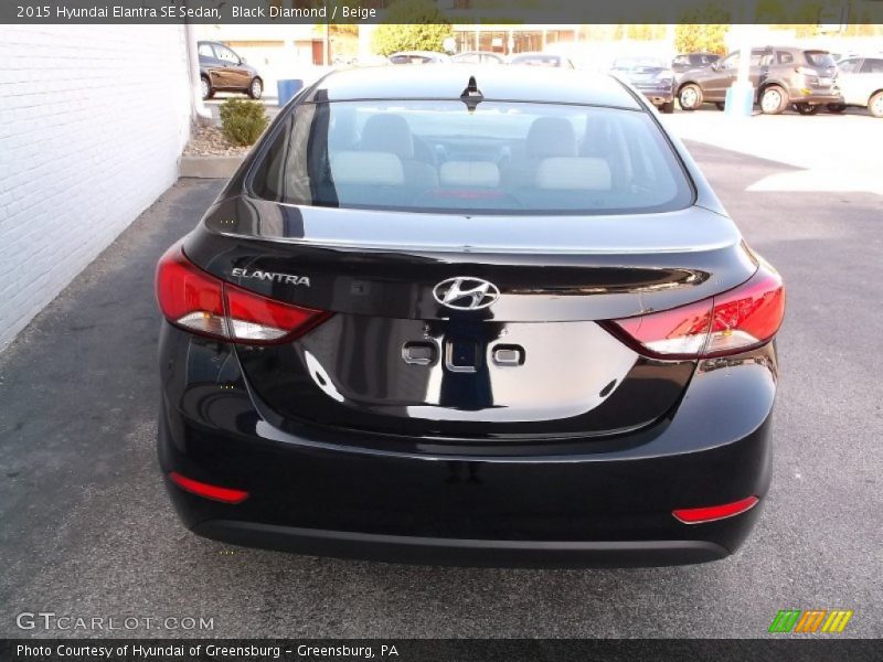 Black Diamond / Beige 2015 Hyundai Elantra SE Sedan