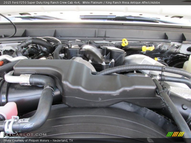 White Platinum / King Ranch Mesa Antique Affect/Adobe 2015 Ford F250 Super Duty King Ranch Crew Cab 4x4