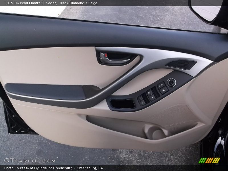 Black Diamond / Beige 2015 Hyundai Elantra SE Sedan