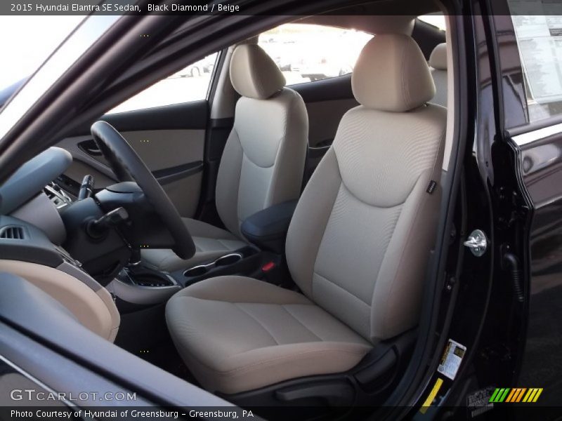 Black Diamond / Beige 2015 Hyundai Elantra SE Sedan