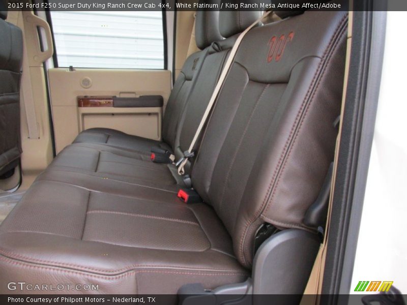 White Platinum / King Ranch Mesa Antique Affect/Adobe 2015 Ford F250 Super Duty King Ranch Crew Cab 4x4