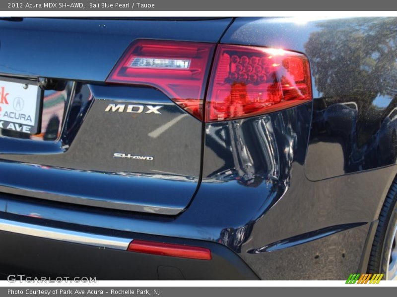 Bali Blue Pearl / Taupe 2012 Acura MDX SH-AWD