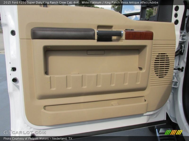 White Platinum / King Ranch Mesa Antique Affect/Adobe 2015 Ford F250 Super Duty King Ranch Crew Cab 4x4