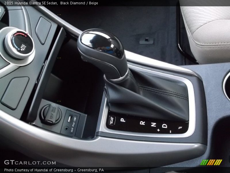 Black Diamond / Beige 2015 Hyundai Elantra SE Sedan