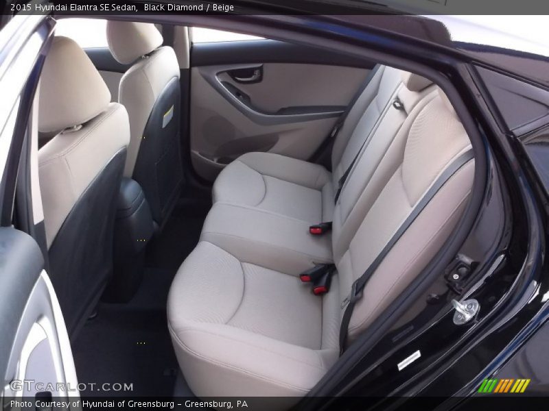 Black Diamond / Beige 2015 Hyundai Elantra SE Sedan