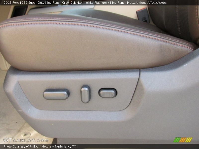 White Platinum / King Ranch Mesa Antique Affect/Adobe 2015 Ford F250 Super Duty King Ranch Crew Cab 4x4