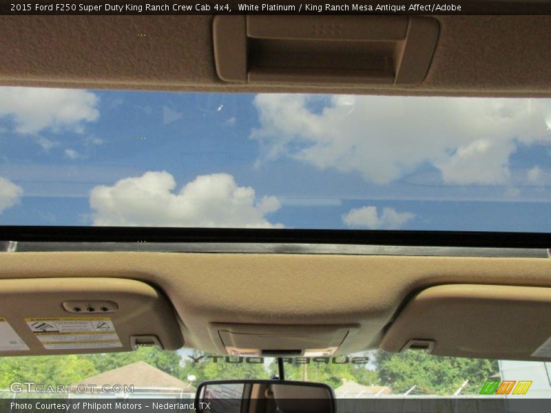 White Platinum / King Ranch Mesa Antique Affect/Adobe 2015 Ford F250 Super Duty King Ranch Crew Cab 4x4