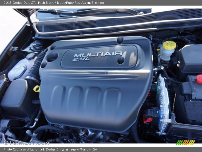 Pitch Black / Black/Ruby Red Accent Stitching 2015 Dodge Dart GT