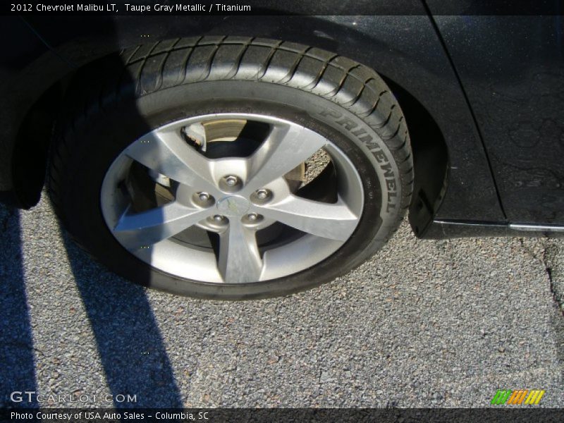 Taupe Gray Metallic / Titanium 2012 Chevrolet Malibu LT