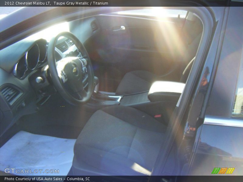 Taupe Gray Metallic / Titanium 2012 Chevrolet Malibu LT