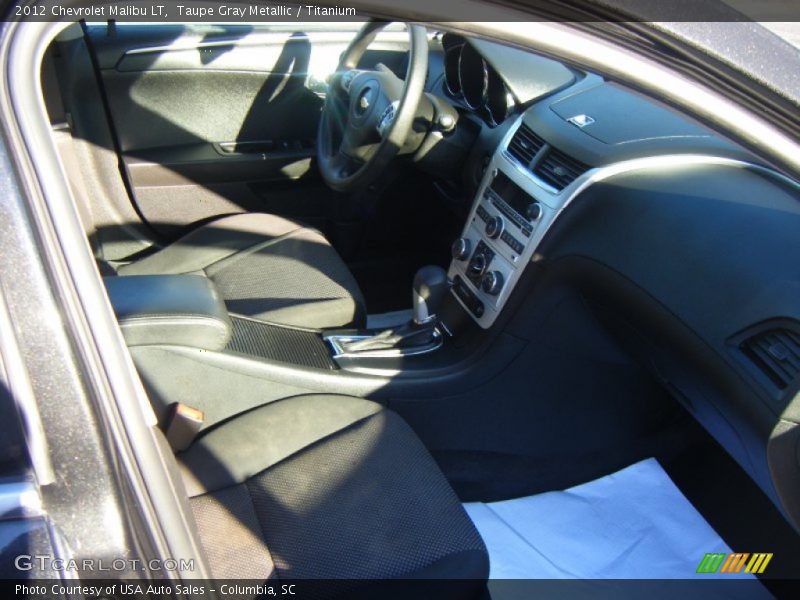 Taupe Gray Metallic / Titanium 2012 Chevrolet Malibu LT