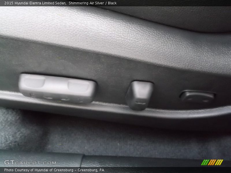 Shimmering Air Silver / Black 2015 Hyundai Elantra Limited Sedan