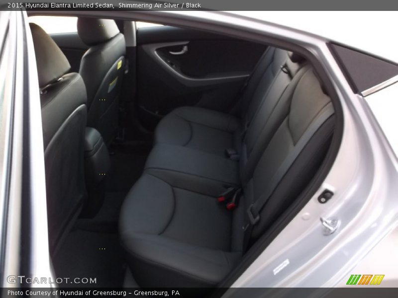 Shimmering Air Silver / Black 2015 Hyundai Elantra Limited Sedan