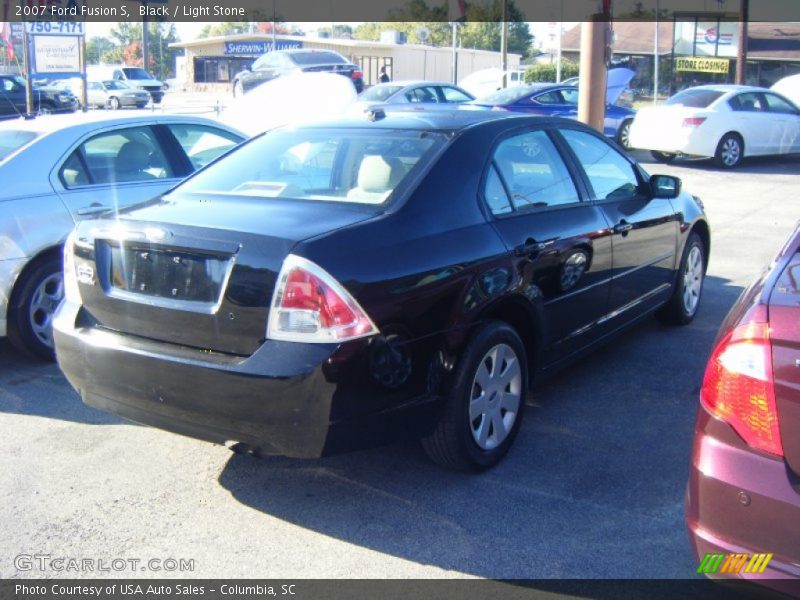 Black / Light Stone 2007 Ford Fusion S